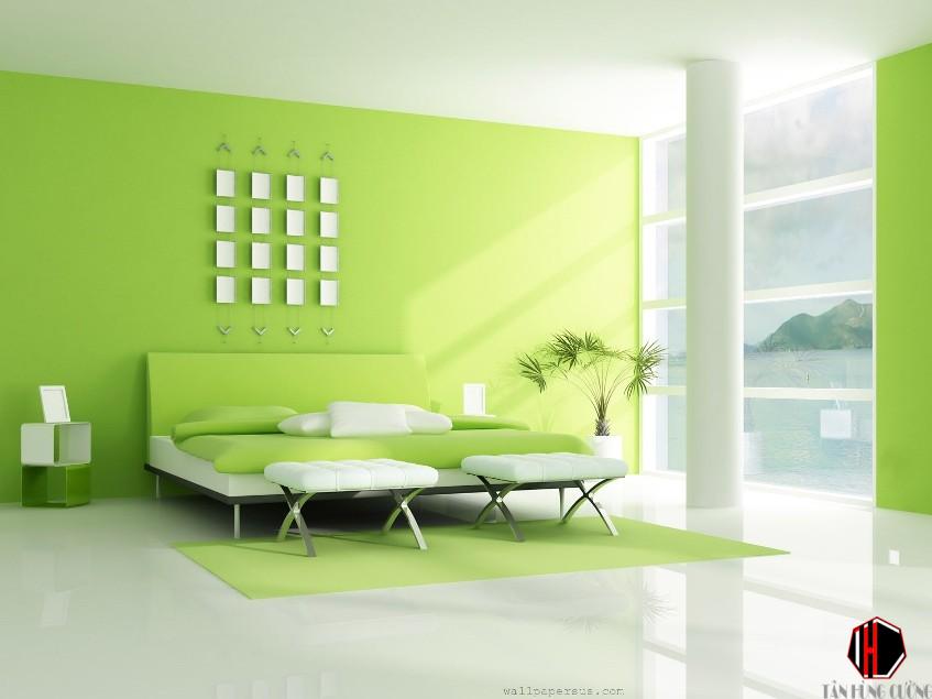 son nha mau xanh non chuoi