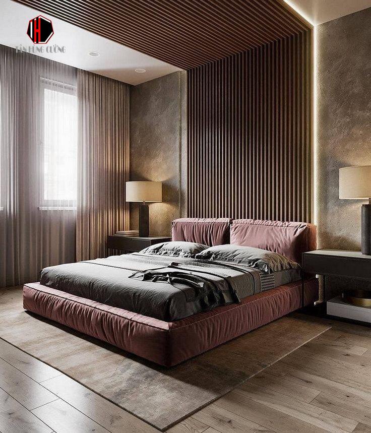 Thi công tấm ốp tường nhựa giả gỗ tại TPHCM - Công ty Tân Hùng Cường 1 mau op tuong phong ngu gia go 4