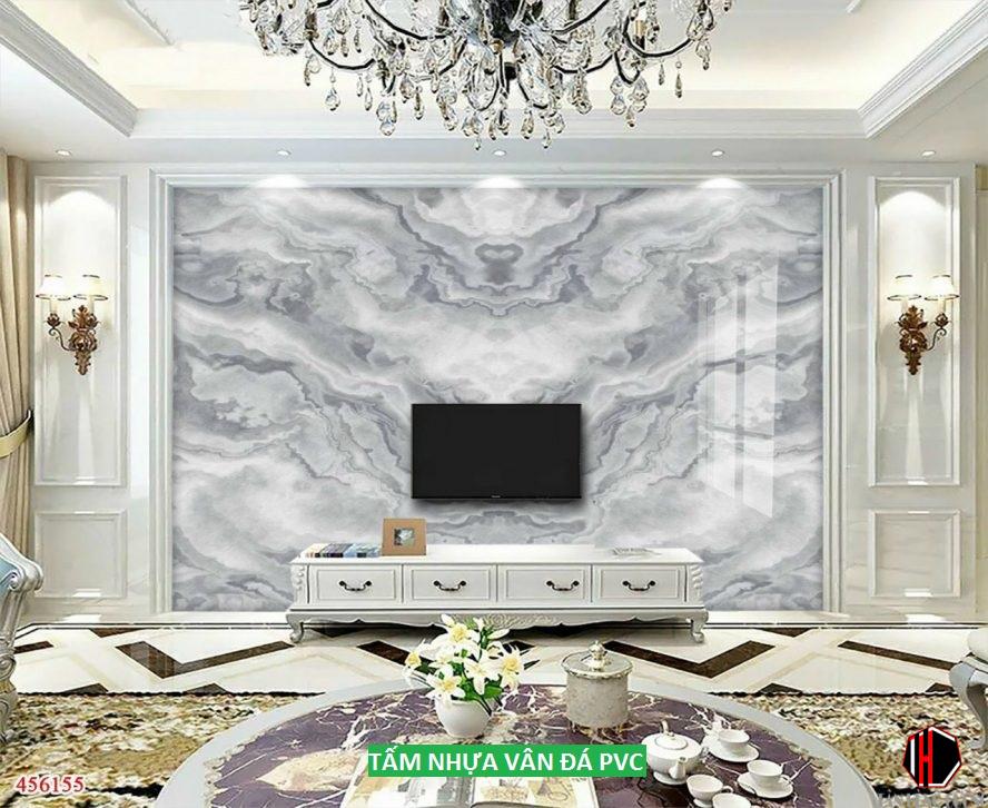 50+ Mẫu phòng khách ốp nhựa Pvc, Tấm trang trí đẹp nhất 2024 6 nhua van da