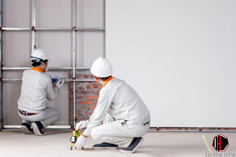 Báo Giá Thi Công Tấm Nhựa Giả Đá | Tấm pvc vân đá Ốp Tường Bao Nhiêu Tiền 1M2 13 Dàn khung xương lấy mặt bằng nếu cần