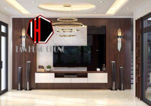 Mẫu Vách tivi lam sóng đẹp - Báo Giá và địa chỉ thi công uy tín 21 vach tivi lam song 6 1
