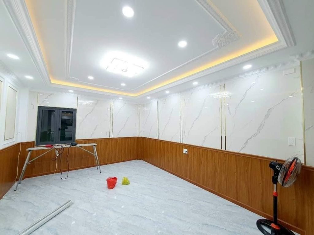 Báo Giá Thi Công Tấm Nhựa Giả Đá | Tấm pvc vân đá Ốp Tường Bao Nhiêu Tiền 1M2 73 tam nhua pvc van da hung yen 1