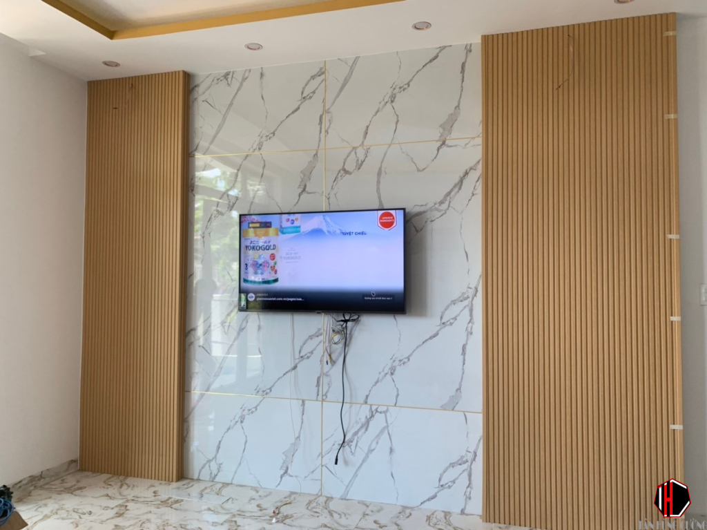 Báo Giá Thi Công Tấm Nhựa Giả Đá | Tấm pvc vân đá Ốp Tường Bao Nhiêu Tiền 1M2 61 thi cong tam nhua gia da