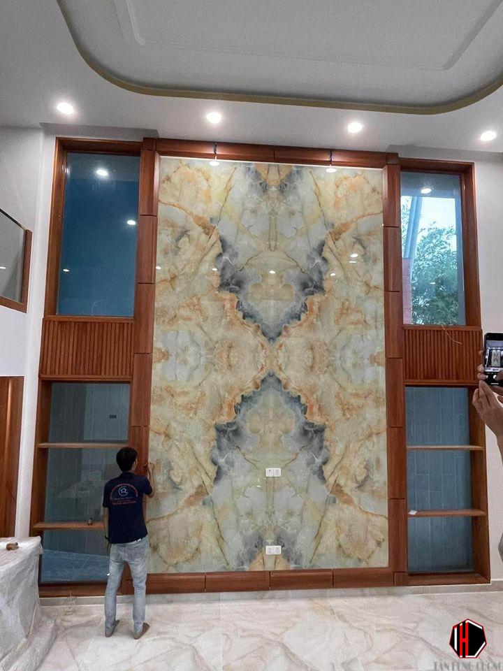 Báo Giá Thi Công Tấm Nhựa Giả Đá | Tấm pvc vân đá Ốp Tường Bao Nhiêu Tiền 1M2 45 Thi công tấm nhựa giả đá liên hệ Tân Hùng Cường ngay