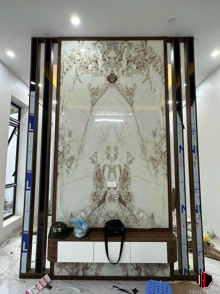 Báo Giá Thi Công Tấm Nhựa Giả Đá | Tấm pvc vân đá Ốp Tường Bao Nhiêu Tiền 1M2 57 thi cong tam nhua gia da 6