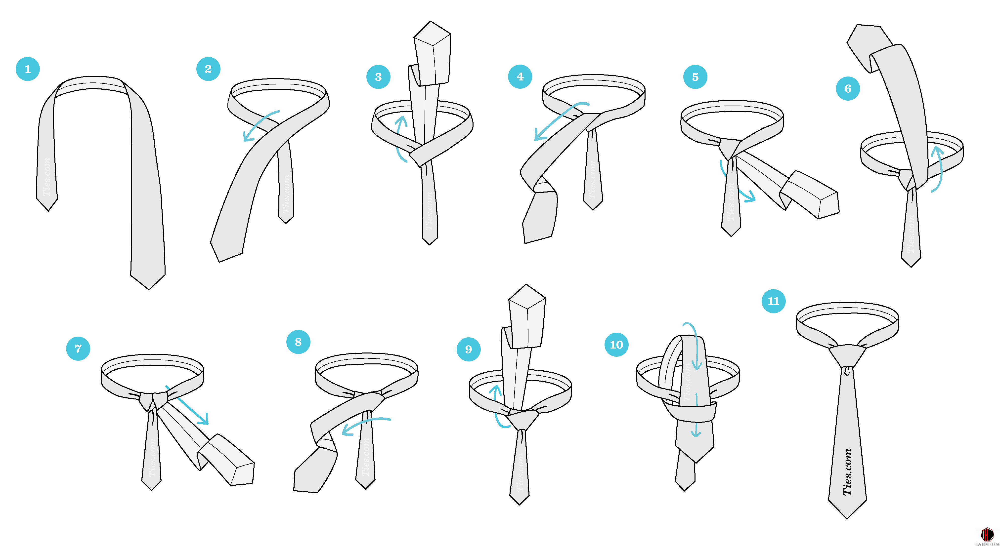 Hướng dẫn 4 cách thắt cà vạt nổi tiếng nhất mọi thời đại